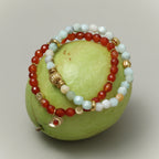 Original Niche-style Beaded Stretch Bracelet - Abundance, Peace and Self-acceptance