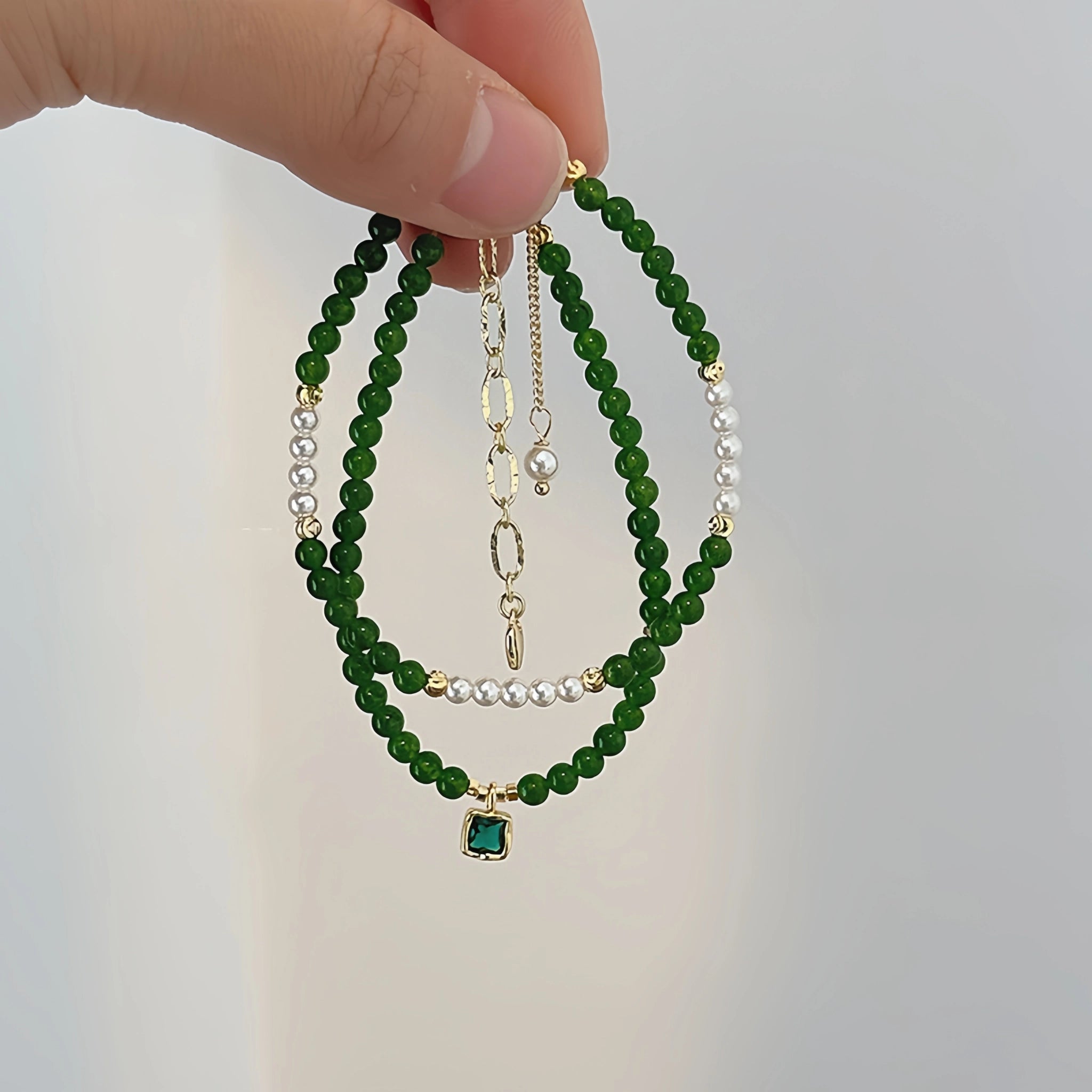 Collier en cristal naturel couronne vintage