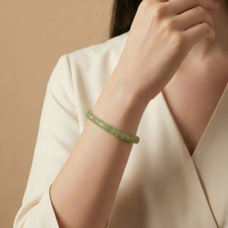 Bracelet Noble Cheval en Jade de Hetian