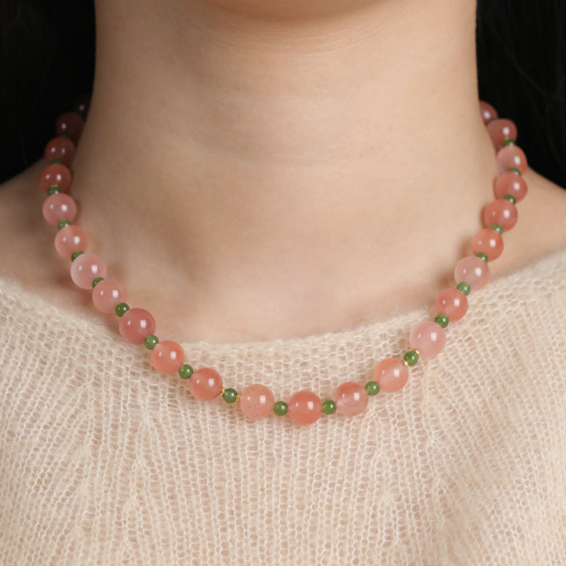 Southern Red Jasper & Hetian Jade Bracelet — Calm Energy for Busy Days