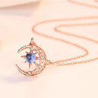 Moon & Star Necklace - Eternal Gentle Love Symbol