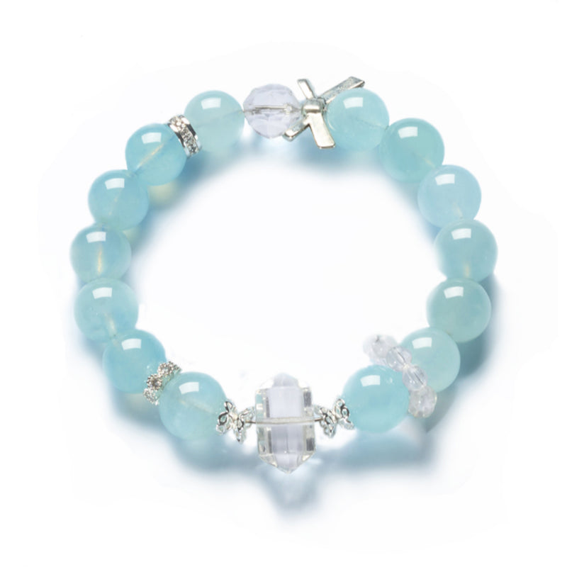 Bracelet en aigue-marine naturelle Thalassa Protection