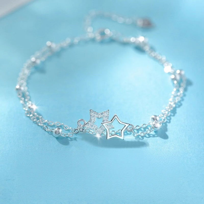 Bracelet Lune et Étoile Pacte d'Amour