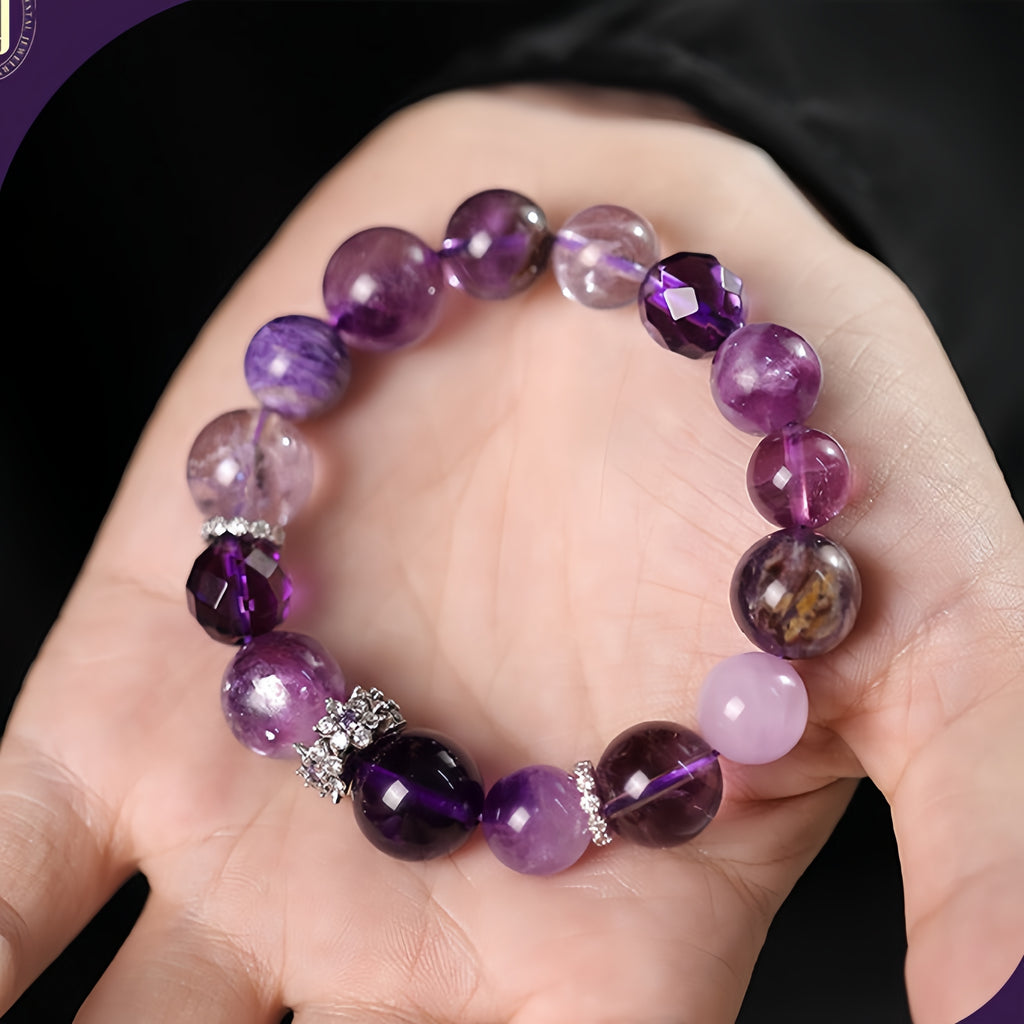 Amethyst & Super Seven Luck Bracelet
