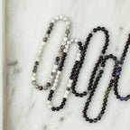 Collier en cristal naturel couronne vintage