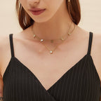Sterling Silver 18K Gold Plated 26 Letter Custom Necklace Minimalist Versatile Personalized Name Choker