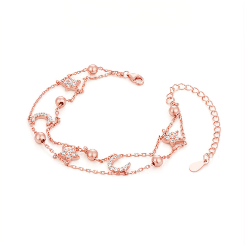 Bracelet Lune et Étoile Pacte d'Amour