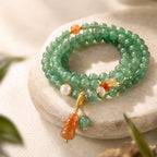 Bracelet en jade Hetian naturel Lotus Éclat Pur