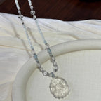 Collier Renard à Neuf Queues en Quartz Clair – Sagesse, Protection, Abondance