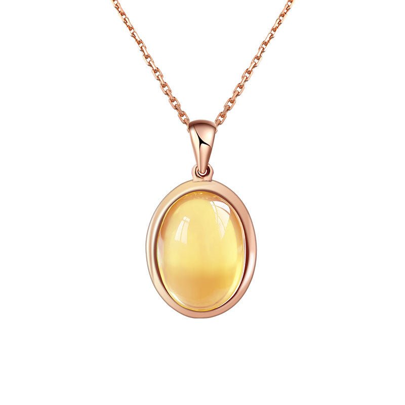 Collier en cristal naturel Golden Energy