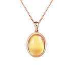 Collier en cristal naturel Golden Energy