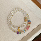 Rainbow Clear Quartz Bracelet – Purify Aura, Amplify Joy, Attract Abundance