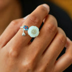 Bague Lotus Vintage Française - S'élever au-dessus de la Négativité et Protéger son Énergie