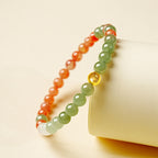 Natural Hetian Jade & Red Agate Bracelet - Wear Peace Close to Your Heart