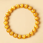 Bracelet brésilien authentique en œil de tigre doré naturel pour femme - Attire la richesse