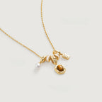 Collier en pierre œil de tigre naturelle, pendentif enveloppe perle, pour femme