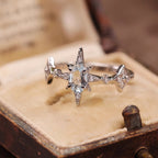 Bague Polaris Aqua Star – Bijou en cristal porte-bonheur