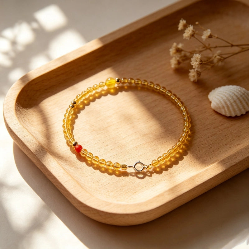 Natural Citrine Bracelet - Wear Sunshine on Your Wrist