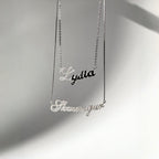 Personalized Initial Pave Diamond Name Necklace | Minimalist High-End Letter Jewelry