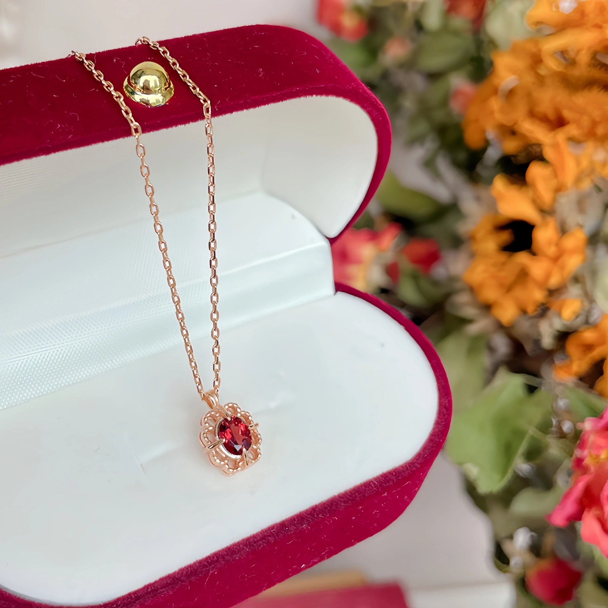 Collier Sakura en jade Hetian