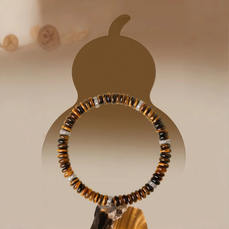 Natural Tiger Eye Stone Bracelet, Lucky Couple Style