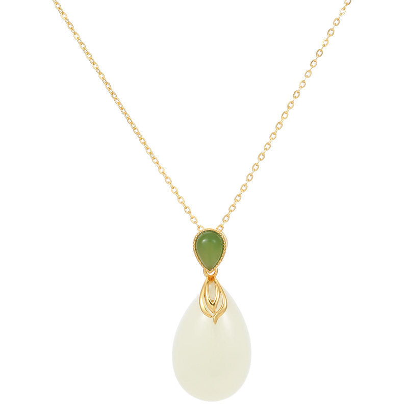 Collier en jade Hetian naturel Eternal Grace