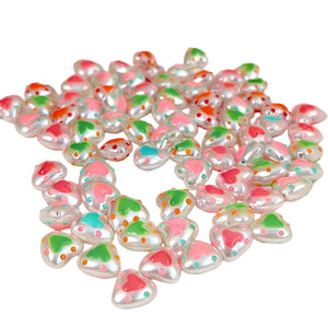 5pcs Heart-Shaped Penbeads