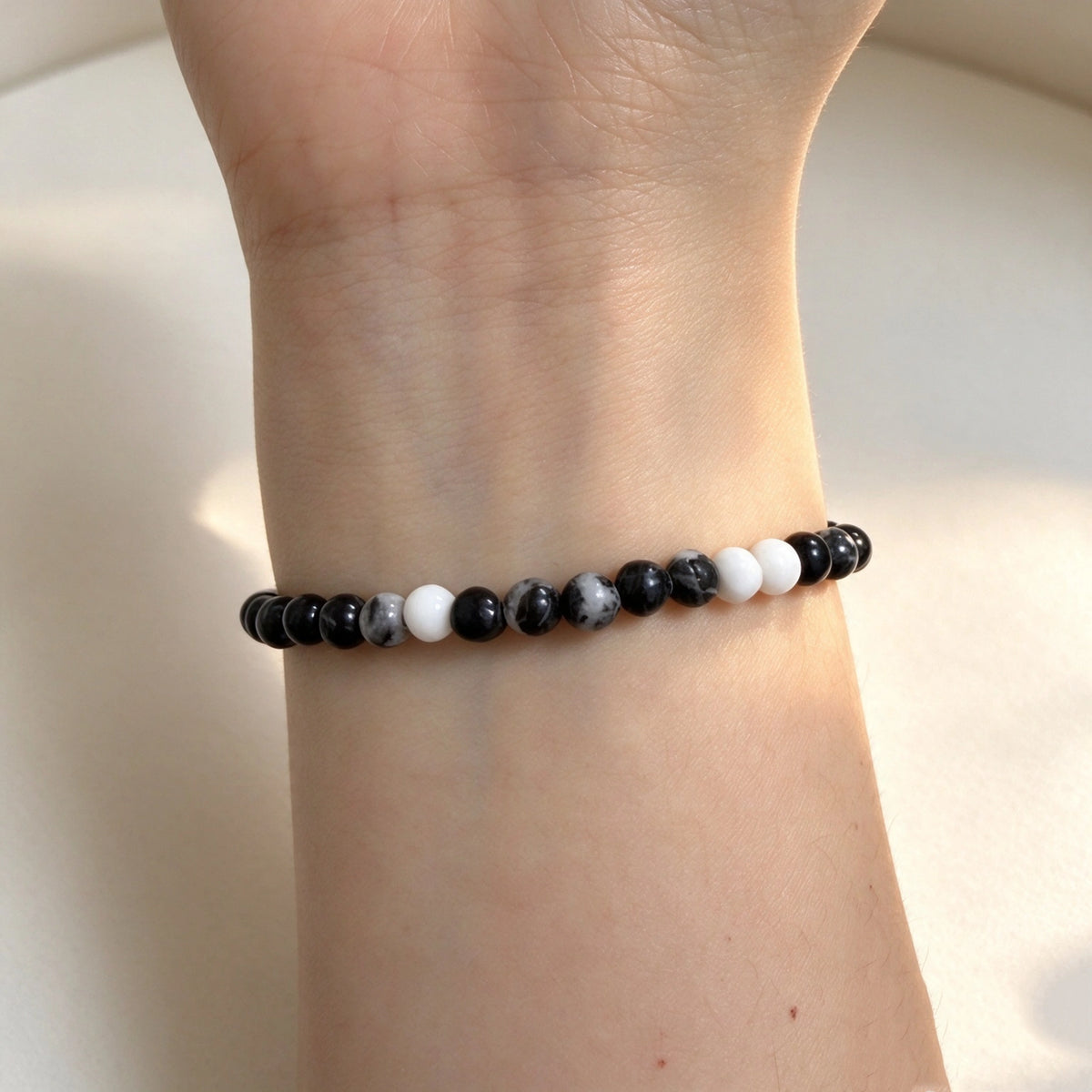 Bracelet tressé floral fait main
