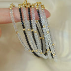 Collier en cristal naturel couronne vintage