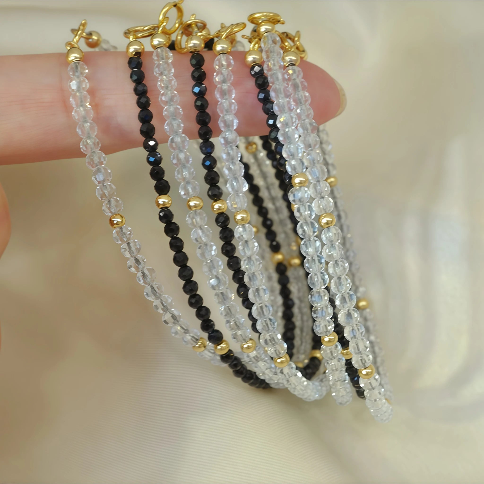 Collier en cristal naturel couronne vintage