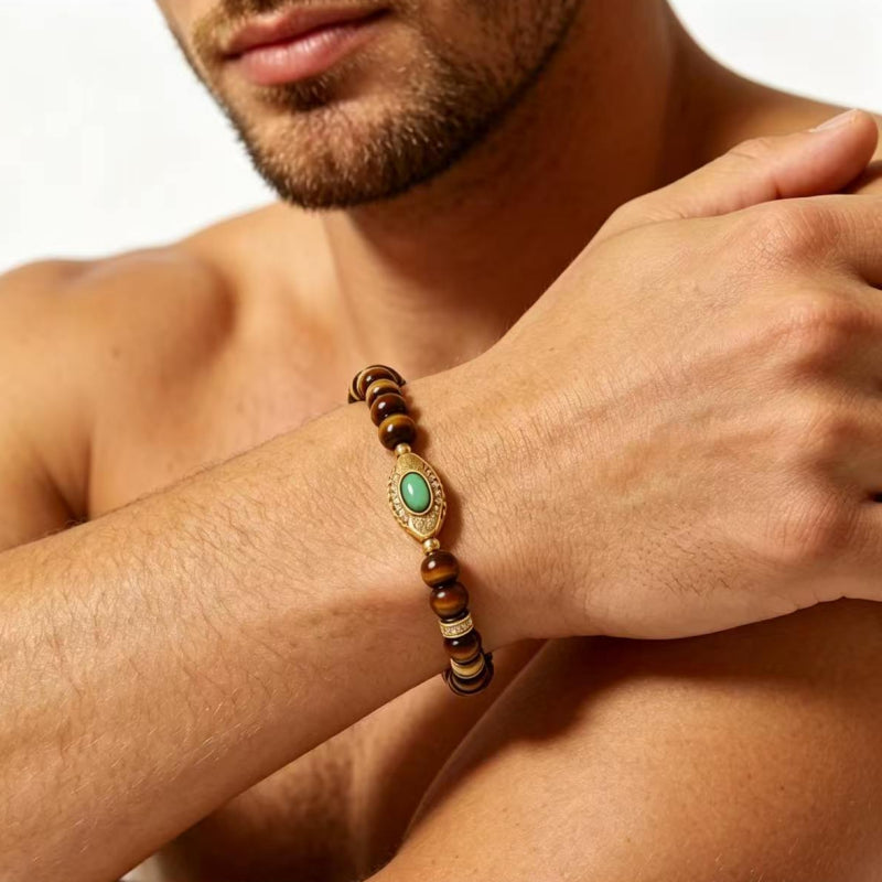 Ra's Guardian Natural Tiger Eye Bracelet