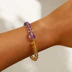 Bracelet en cristal naturel Énergie Or