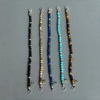 Natural Stone Round Bead Stackable Bracelet - Focus Goals & Seize Opportunities