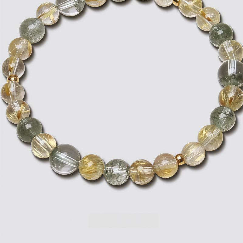 Bracelet en cristal naturel Golden Freedom