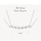 Collier barre en quartz transparent naturel · Purifier et attirer les ondes positives