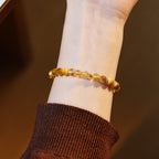 Golden Tiger Eye & Citrine Bracelet — 7A Grade Fortune Crystal Bracelet for Women