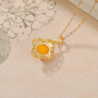 Ancient Oriental Hetian Jade Pendant Necklace - Luck & Perfection