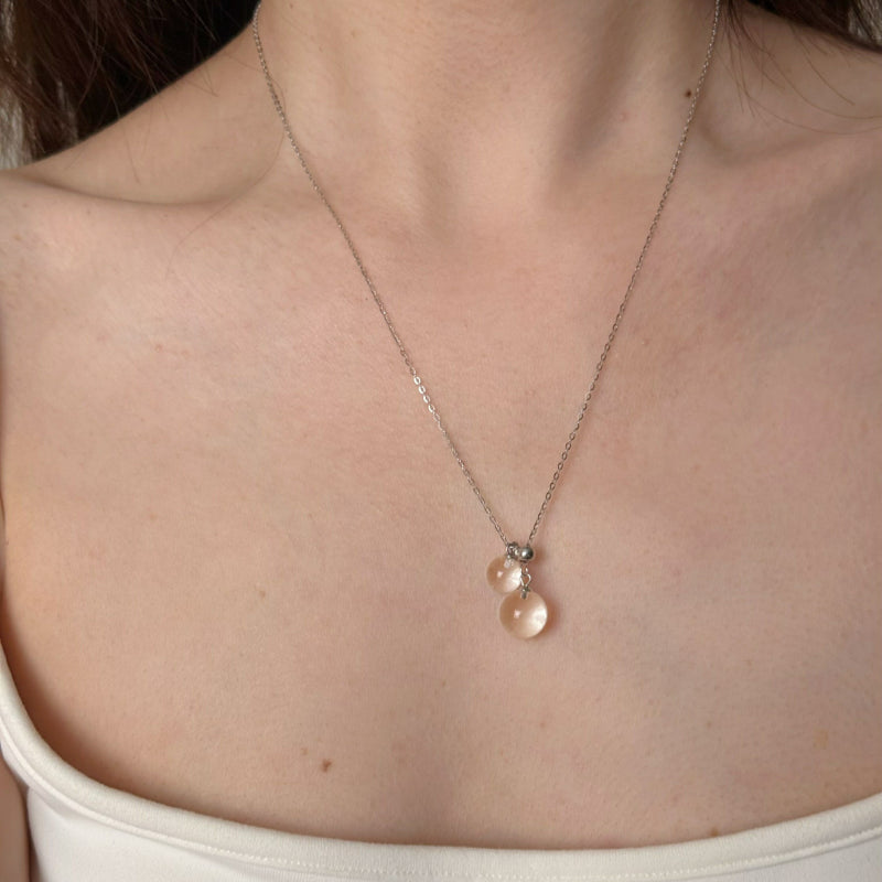 Clear Quartz Pull-Ajust Necklace - Inner purity & Clear expression