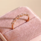 Bague Quartz Rose – Cœur Ouvert, Attire l'Amour, Épanouissement Printanier