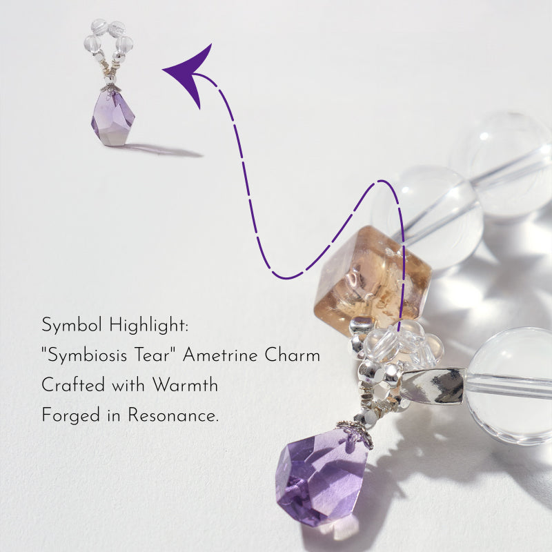 Brazilian Flawless Clear Quartz & Amethyst Bracelet – Purify, Open Wisdom, Attract Benefactors