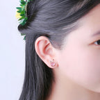 Boucles d'oreilles Lapin Solace en cristal naturel
