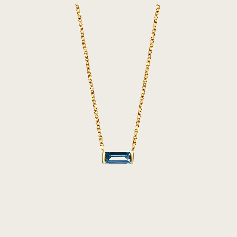 Birthstone Necklace for Women, Minimalist High-end Clavicle Chain