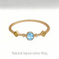 Aquamarine Fortune Ring – Spiritual Protection & Positive Energy
