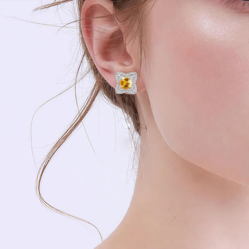 Boucles d'oreilles Solace Valiant en cristal naturel