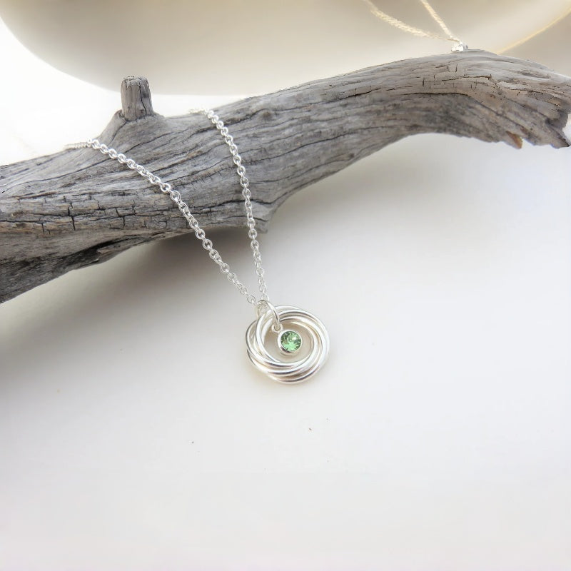 60th Birthday Gifts for Women, Silver Birthstone Necklace, 60th Birthday Gift, Birthstone Jewelry
