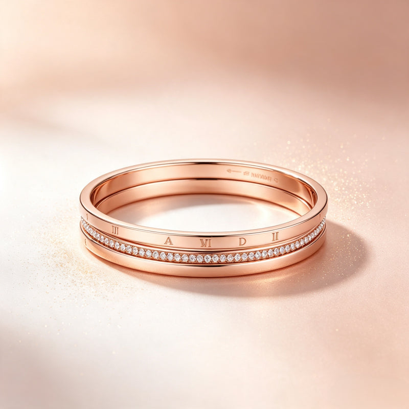 Roman Numeral Bracelet — In the name of love, we keep the promise of time