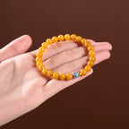 Bracelet Cloisonné Lotus Pur Ambre Naturel
