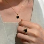 Collier Sakura en jade Hetian