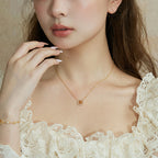 Abundance Compass Natural Citrine Necklace/Bracelet Set - Wealth & Opportunity