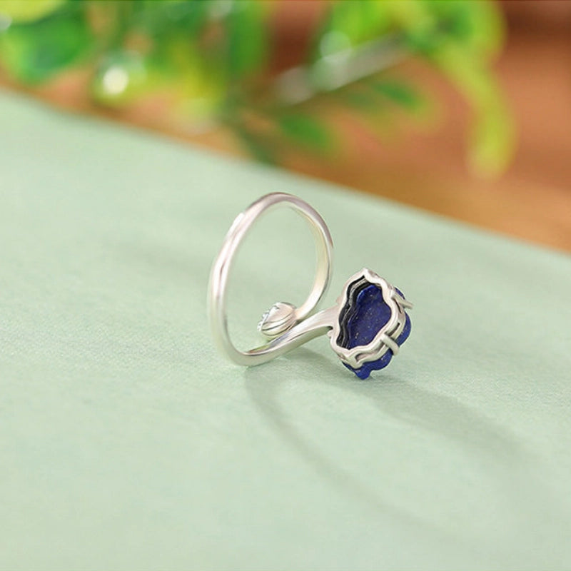 Bague Lotus - S'élever au-dessus de la négativité